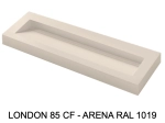 Plan vasque, bassin incliné grand taille 85 cm : L 100 à 201 x P 40 à 51 cm, finition lisse mate, 10 couleurs au choix, , résine Akrytan® teinté dans la masse, Livraison Offerte.